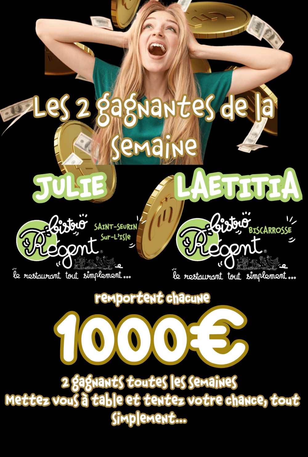 GAGNANTS DE LA SEMAINE (4)