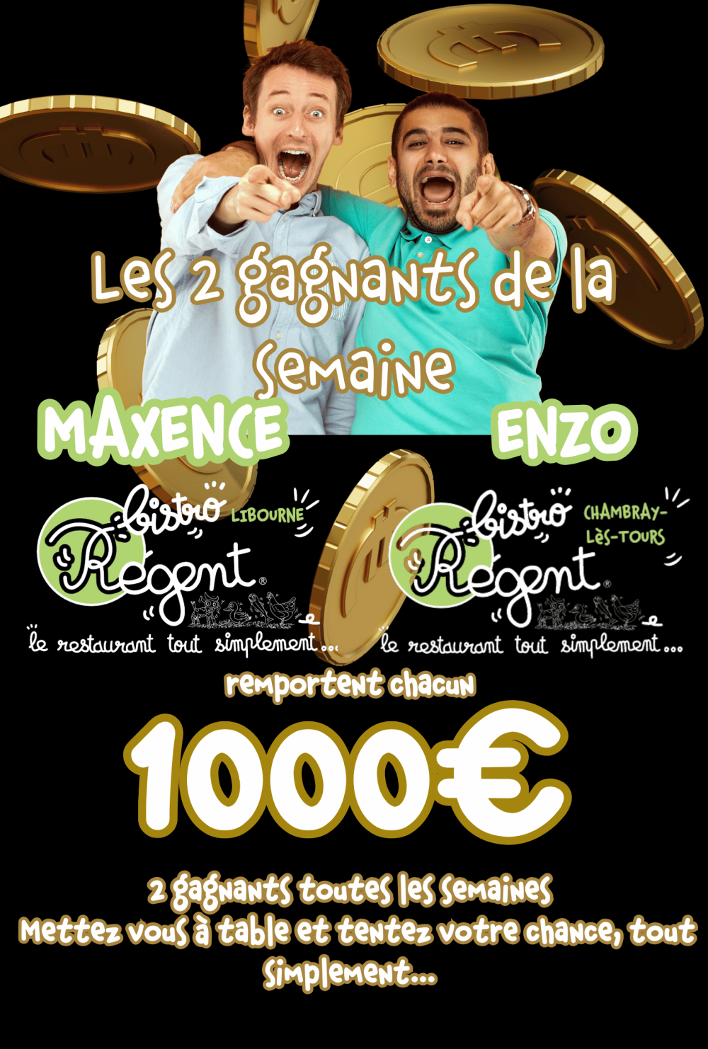 GAGNANTS DE LA SEMAINE (9)