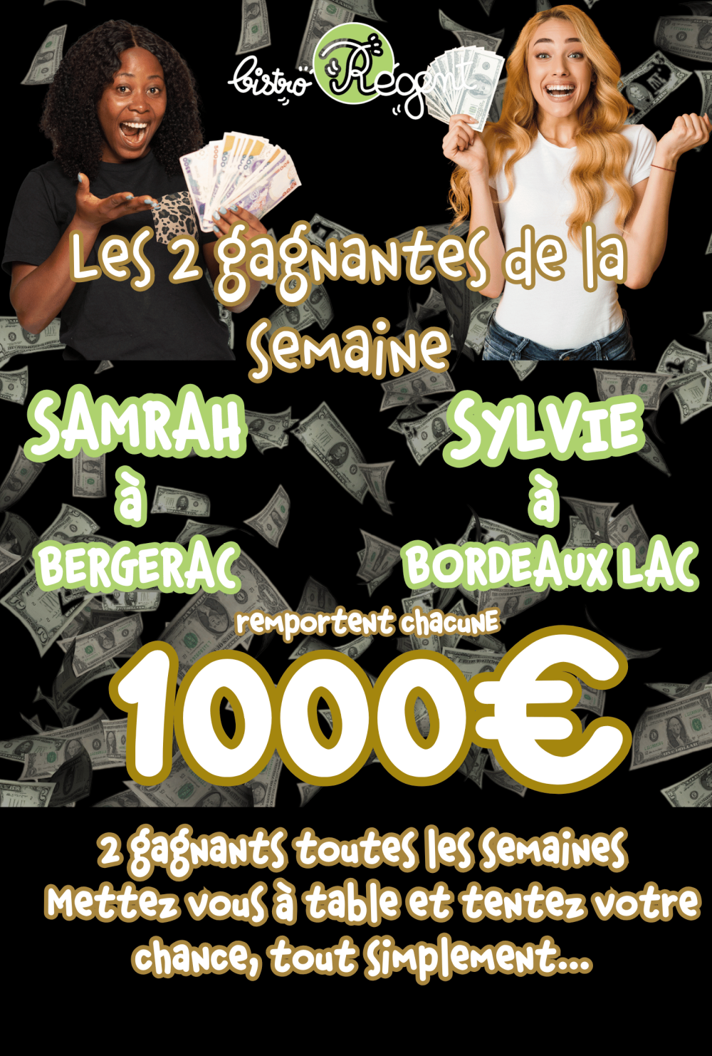 GAGNANTS DE LA SEMAINE (10)