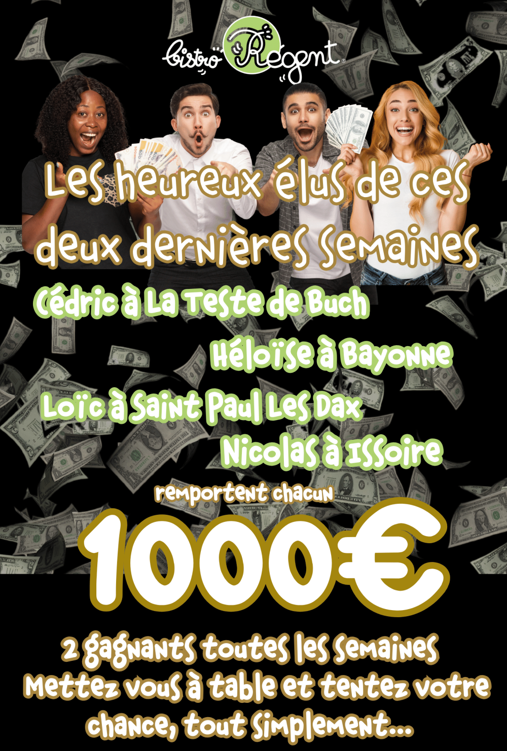 GAGNANTS DE LA SEMAINE (12)