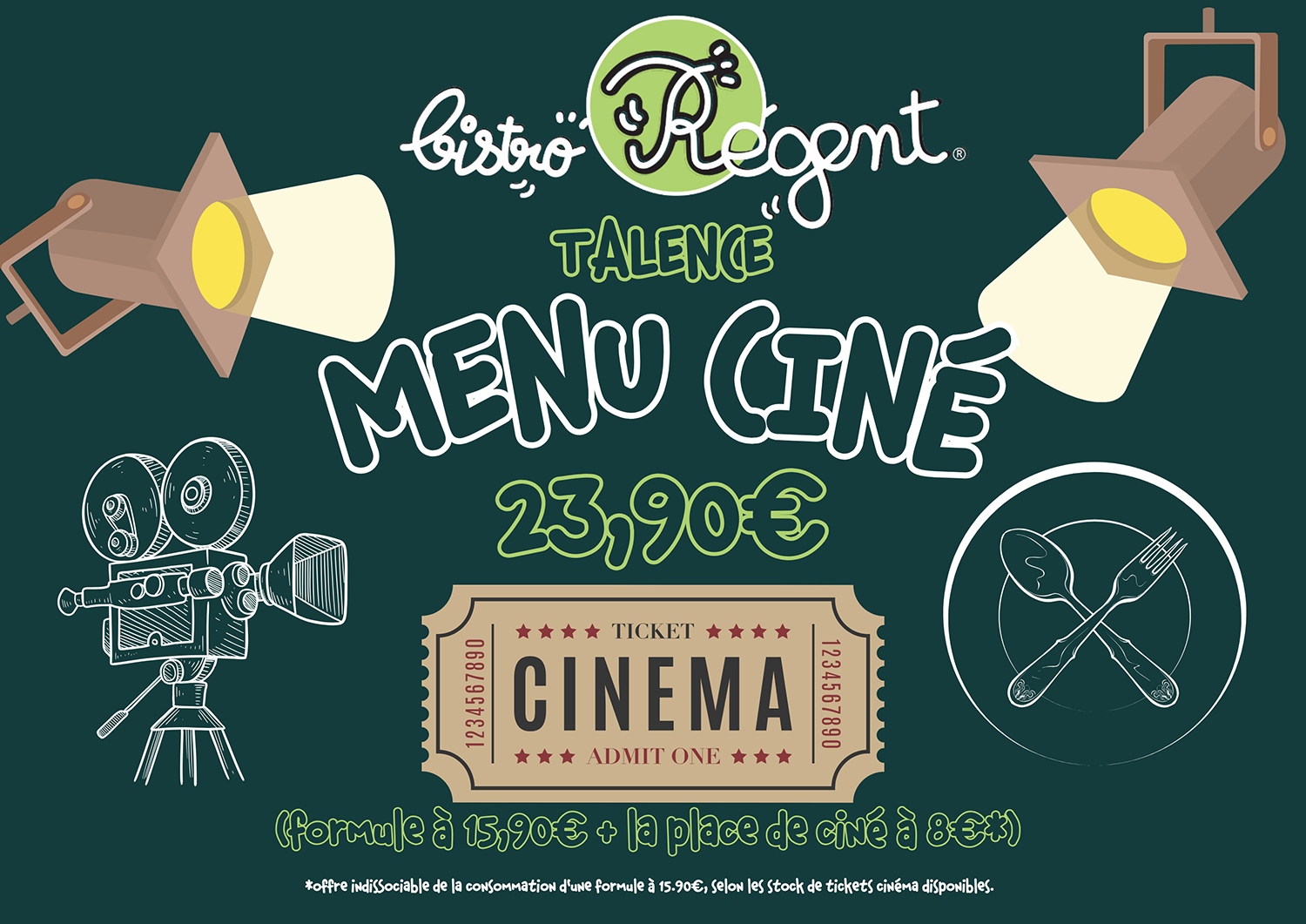 Bistro Régent Talence Menu Ciné